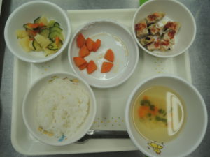 7月21日の離乳食(後期)